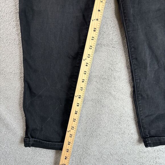 Levi’s Signature High Rise Skinny Ankle Jeans Womens Size 14 32x25 Black Stretch - Picture 4 of 11